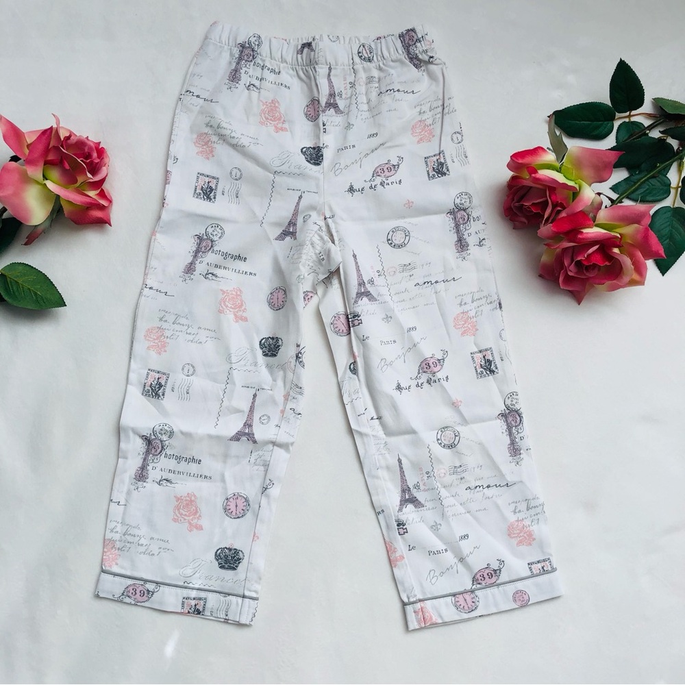 💕 Petite Plume Paris Musings Luxury Pajamas • Size 5T • Shirt & Pants Set - Picture 9 of 13